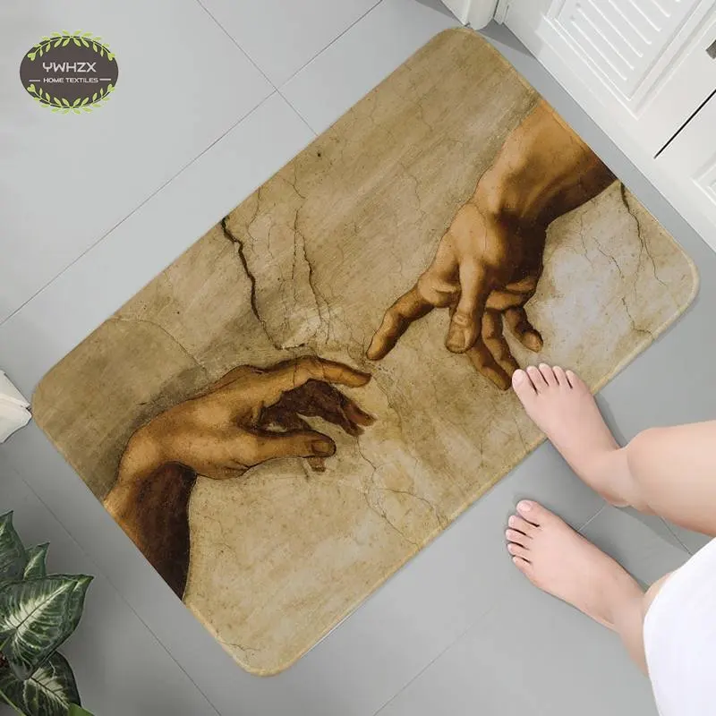 

Renaissance Art Painting Doormat Kitchen Mat Bedroom Home Floor Decoration Living Room Carpet Hallway Bathroom Anti-Slip Rug