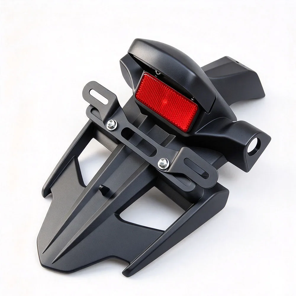 For Yamaha YZF-R1 YZF1000 YZF R1 YZFR1 2007-2008 Motorcycle Rear Tire Fender License Number Plate Frame Holder Bracket ABS Black