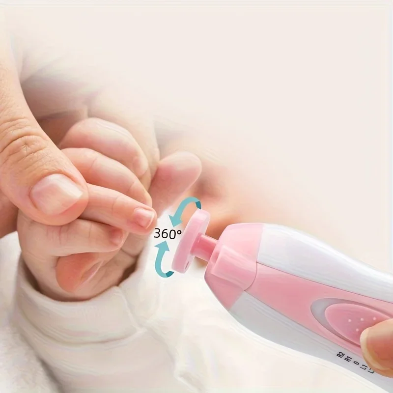 Nail Clipper Toddler Toenail Care Set Electric Baby Nail File Nail Scissors Blue Pink Boys Girls Safe Not To Hurt Baby Hands