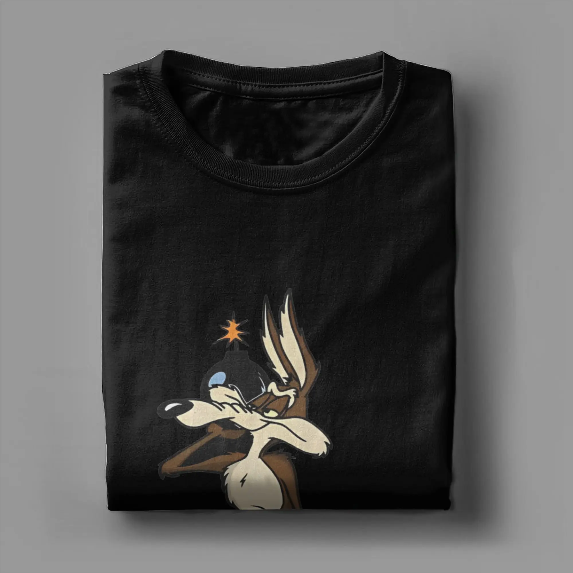 Men Women Graphic Print Wile E. Coyote  Tee T Shirt Cotton  T-shirts Clothing