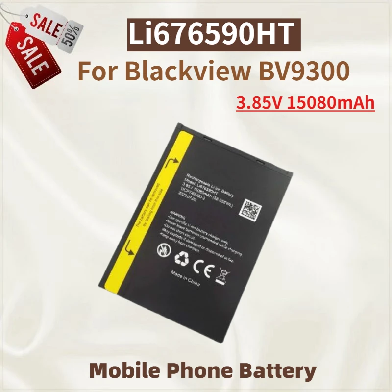

High Quality Li676590HT Phone Battery 3.85V 15080mAh for Blackview BV9300 Brand New Replacement Battery