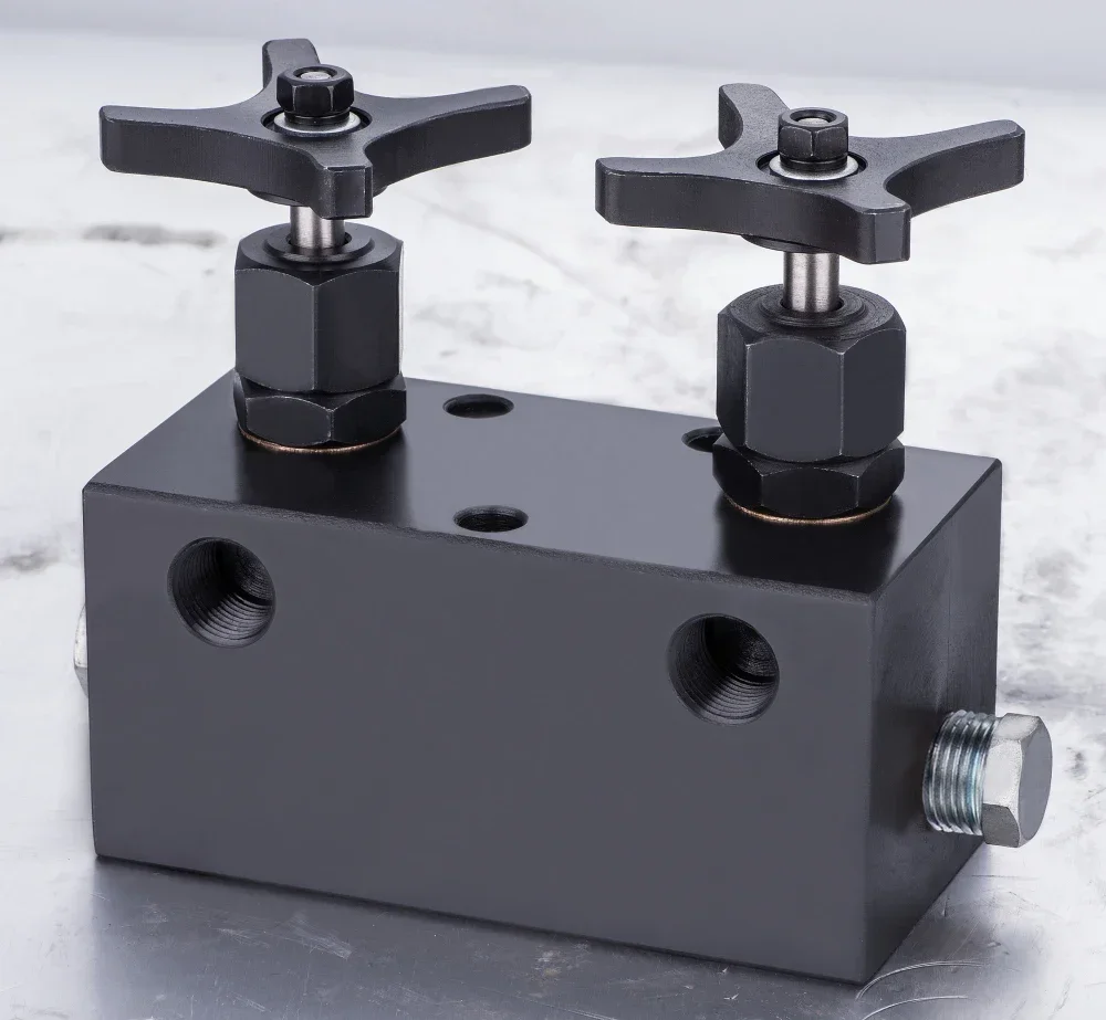 700 Bar High Pressure Hydraulic Oil Distributor with Stop Valves