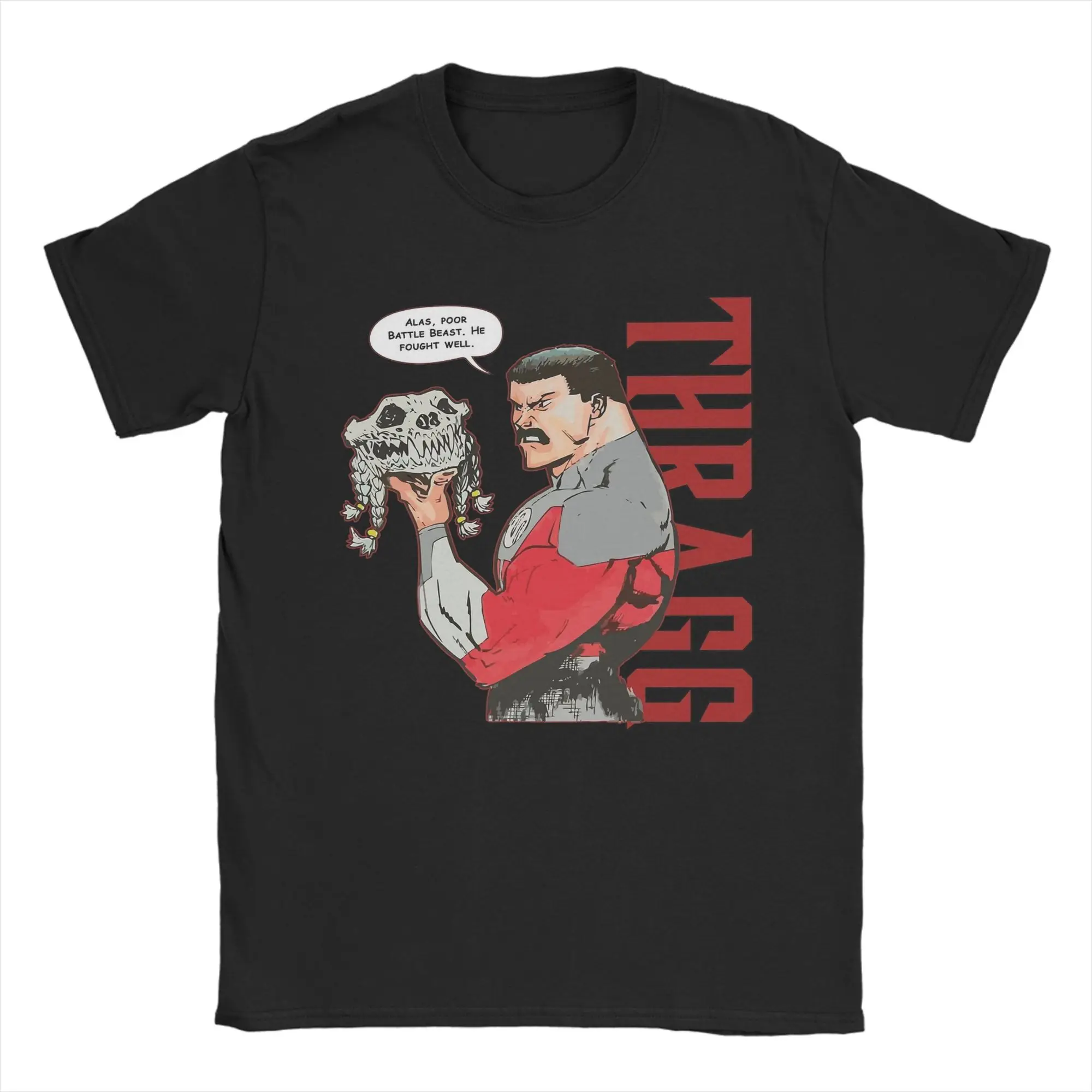 Camisetas de Hombre con Diseño de Anime Invincible Thragg 2026, Camiseta Omni-Man de Manga Corta con Cuello Redondo, Camiseta de Algodón Y2K, Regalo