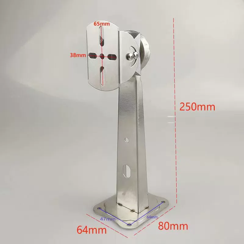 Stainless Steel Indoor Outdoor Camera Mount Wall Mounted for CCTV IP Cameras 360 Swivel 60 Tilt Neat Cable Routing