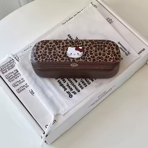 Hello Kitty Styles Folding Glasses Storage Box Student Cute Girl Creative Personality Portable Sun Glasse Case Storage Case Gift