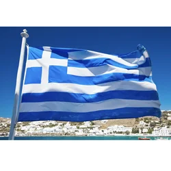 90X150cm Greece flag Hanging Blue and White Strip Flag Hellenic State Flag Banner Outdoor