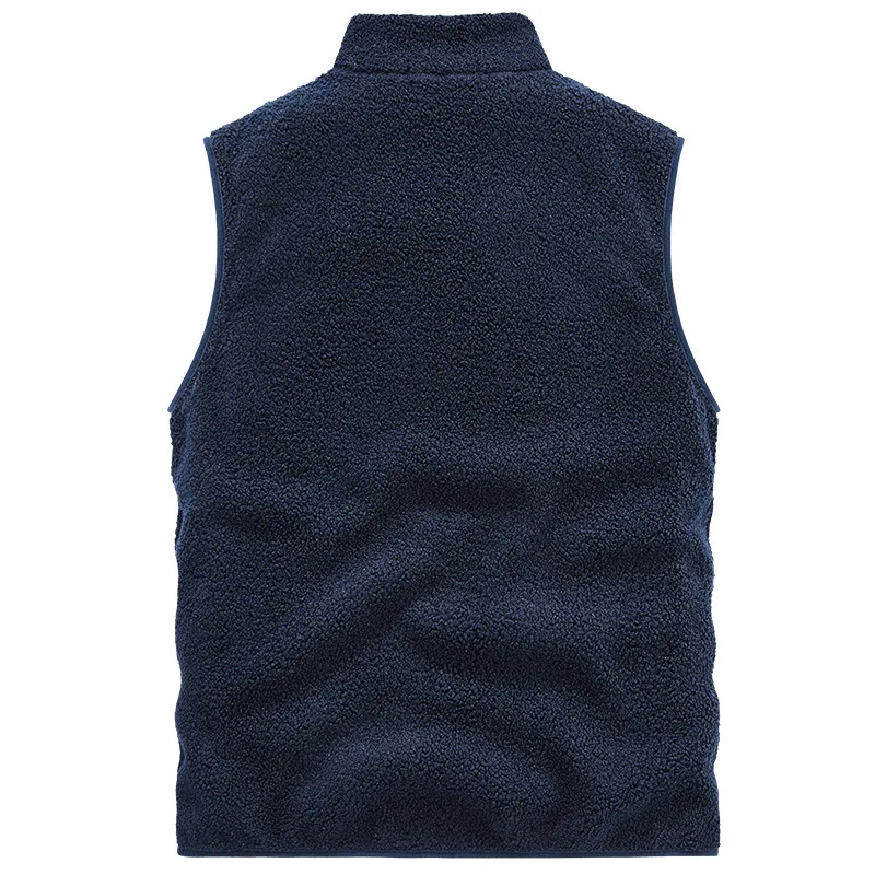 2023 Winter neue mittlere Alter Weste Lamm Fleece Mode warme Weste doppelseitige Samt Papa Tank Top Teddy Samt Weste