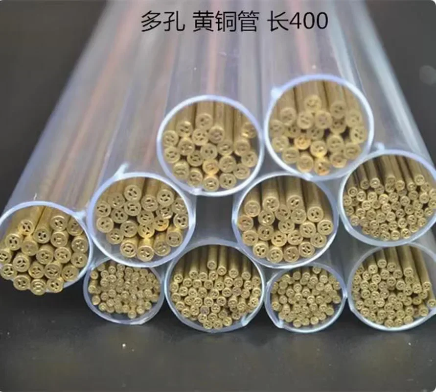 EDM Drilling Brass Electrode Tube multihole 1.5/2.0/2.5/3.0*400mm 4 Holes for WEDM Drilling Machine