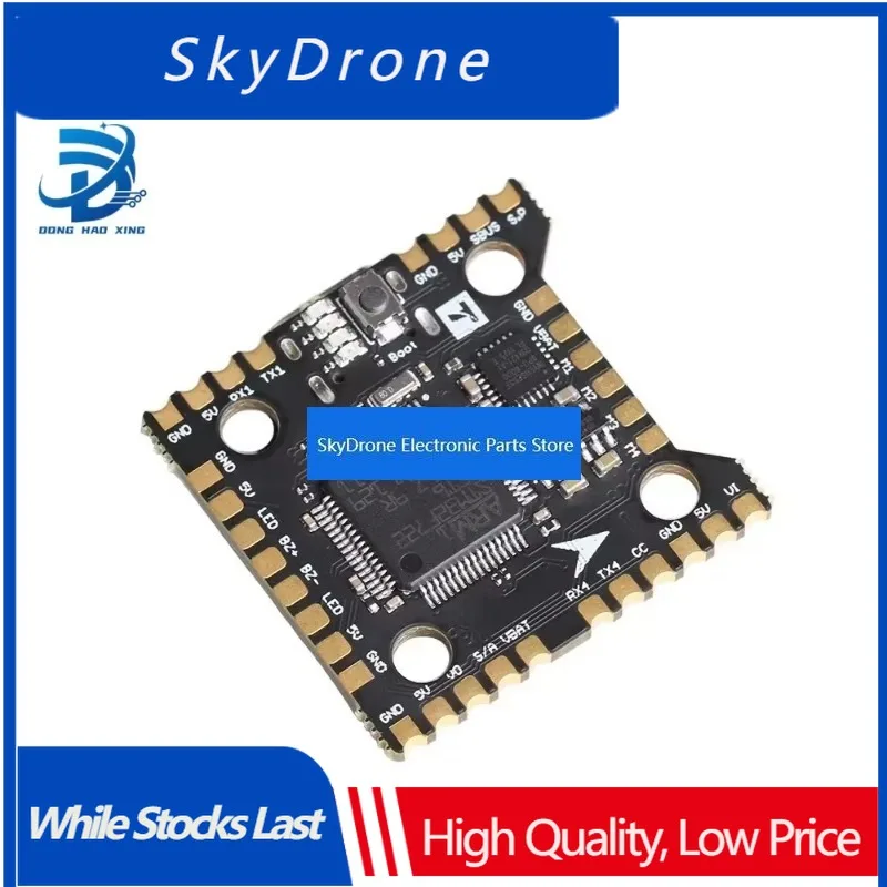SkyDElFor T-MOTOR MINI Racer F7 Flight Controller 3~6S Lipo W/AT7456E OSD 4 X UART Port MCU-M32F722RET6 20*20mm For RC FPV