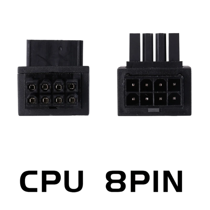 20CB CPU 8Pin Đầu Nối Nguồn Từ Nữ Sang Nam Bộ Chuyển Đổi GPU PCIe 8Pin Đầu Nối 90 Độ