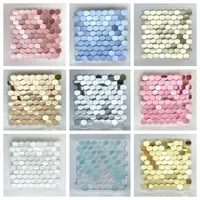 12/16/18pcs Hexagonal Sequin Backdrop Panels for Wedding Birthday Party Background Wall Decor Shimmer Backdrop Curtain 30x30cm