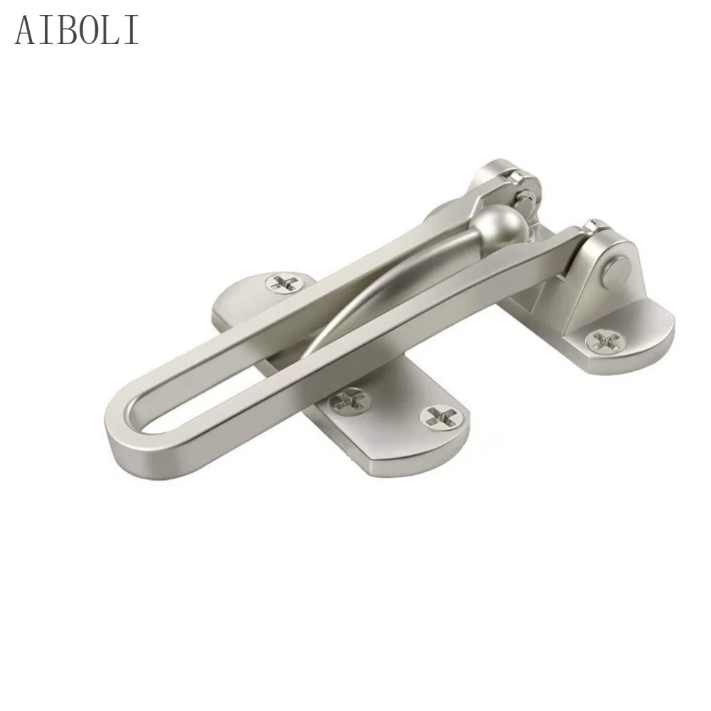 Home Anti-theft Door Buckle Bedroom Kids Room Door Bar Lock Stainless Safety Chain Hotel Anti-lock Buckle Insurance Door Bolt