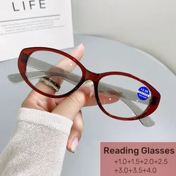 Cat Eye Reading Glasses Women Fashion Cateye Eyeglasses Female Colored Hyperopia Prescription Glasses +100 +150 +200 +250