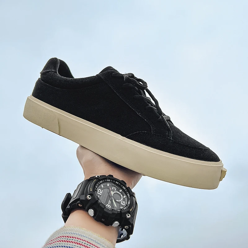

Niche Chinese Style Vulcanized Velvet Panel Shoes Casual Shoes2025Summer Breathable Season Comfortable Sneaker