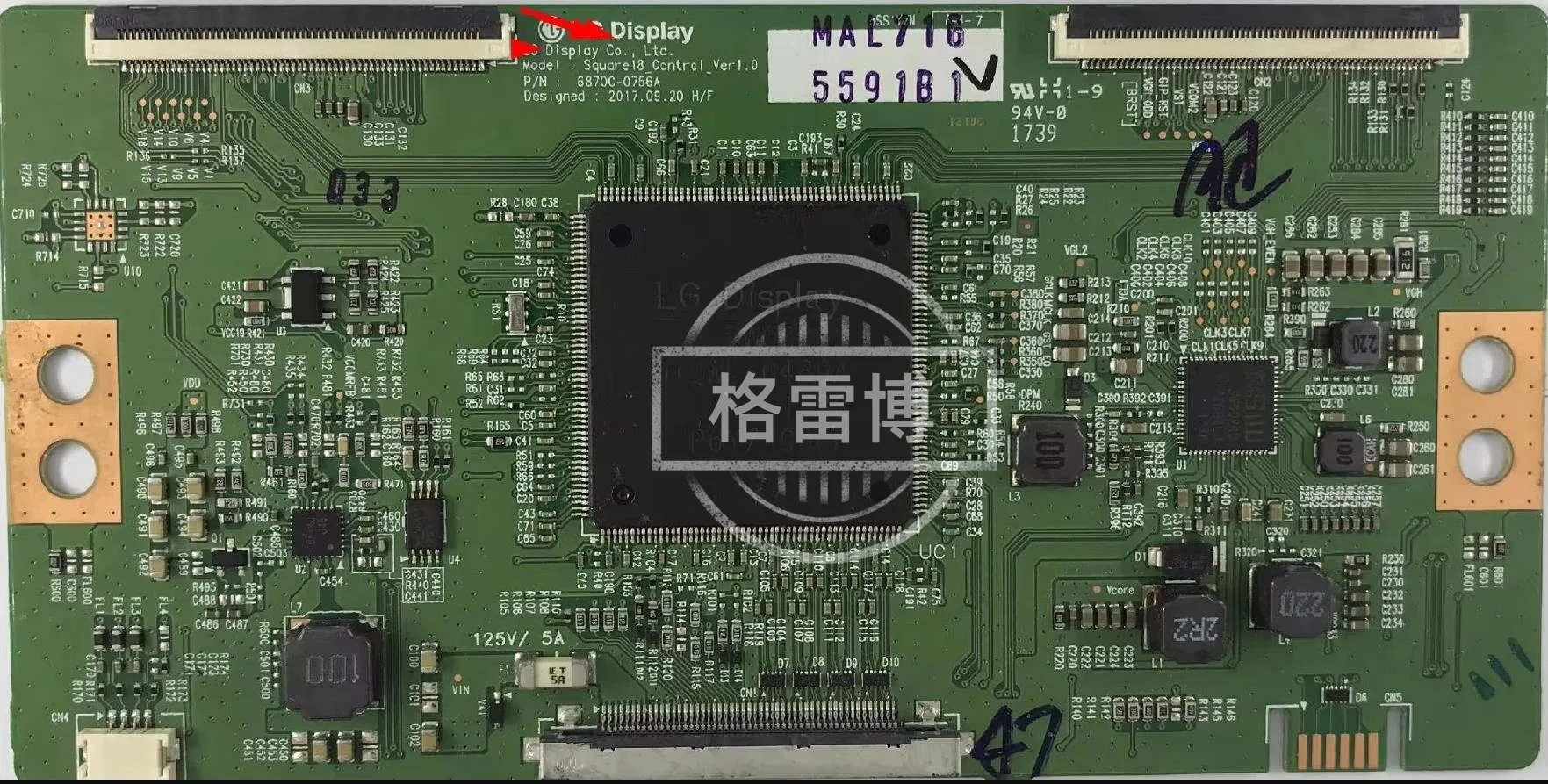 لوجيك بورد T-CON كونكت, 6870C-0756A, 4K, for 43, 49, 55, 65 بوصة