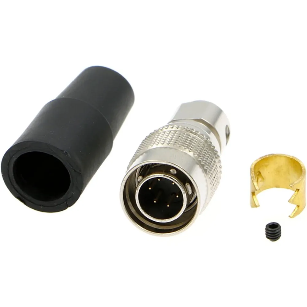 

Alvins HR10A-7P-6P Compatible Hirose 6 Pin Male Connector Circular Plug for Nikon Trimble Topcon Sokkia Power(6 Pin, Male, 4pcs)