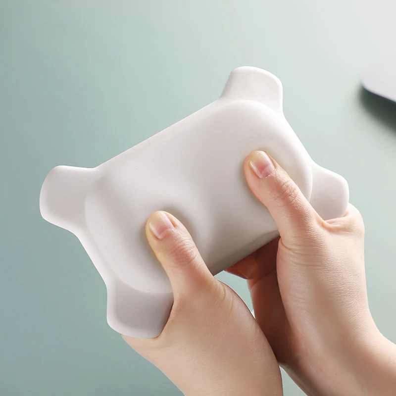 シリコーンリストレストサポートマウスパッドコンピュータラップトップアームレストデスク用人間工学に基づいたキーボードパッドマウスマット