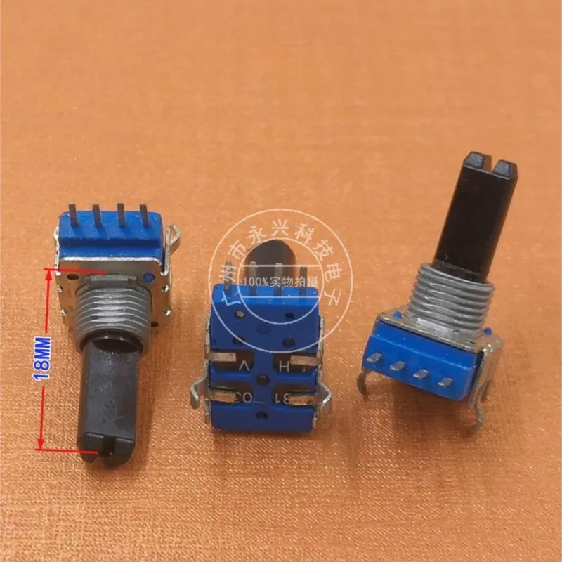 3PCS RK11 Type Four Pin Single Connection B10K Vertical Four Pin B103 Power Amplifier Volume Mixer Potentiometer