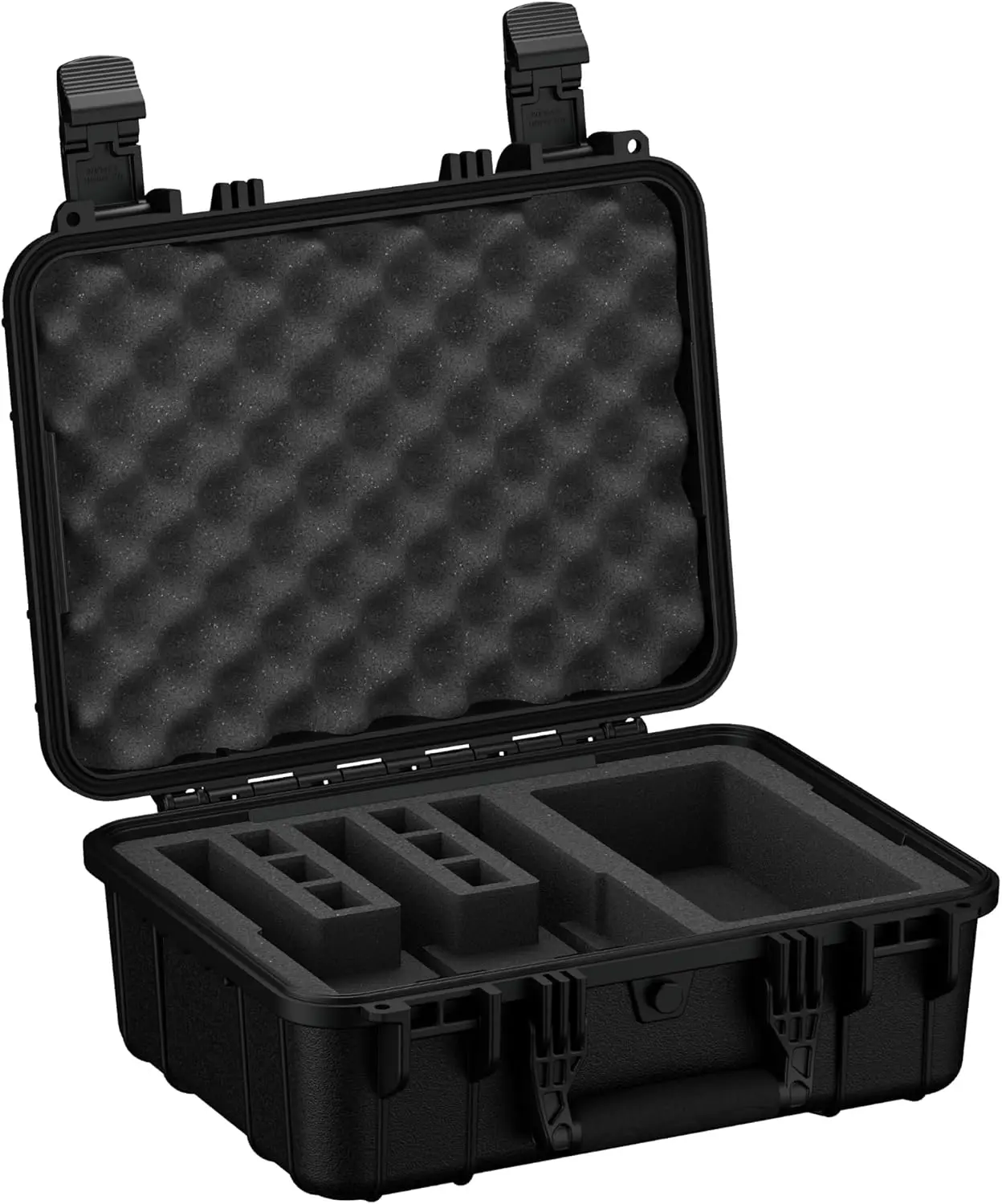 

16" Waterproof Hard Pistol Case with Pre-Cut Foam for 3 Pistols & 6 Magazines