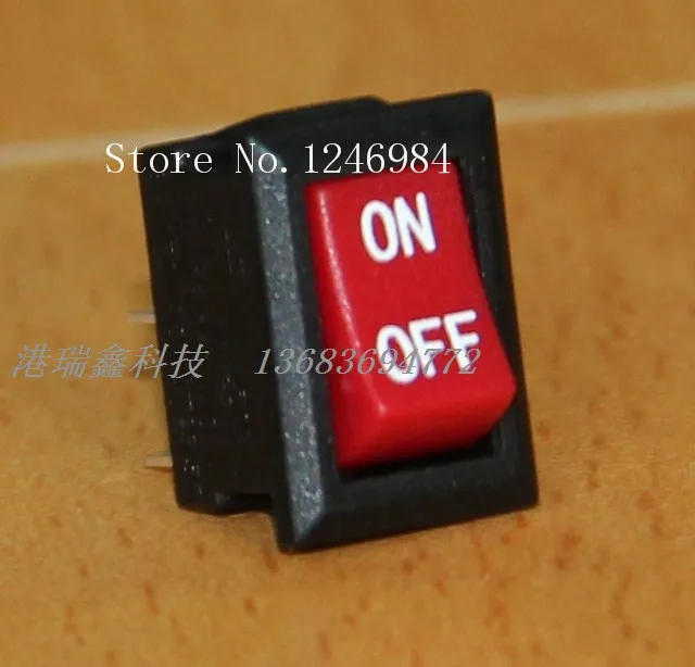 [SA]Ultra-small power switch Taiwan bright red rocker switch group LIGHT ON-OFF mini rocker switch MRA--100PCS/LOT