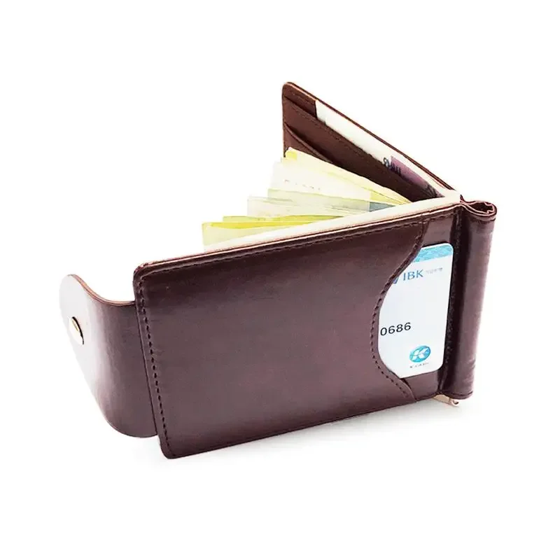 New Money Clips Men\'s Wallet Multifunctional Colorful Ultra-thin Men Purses
