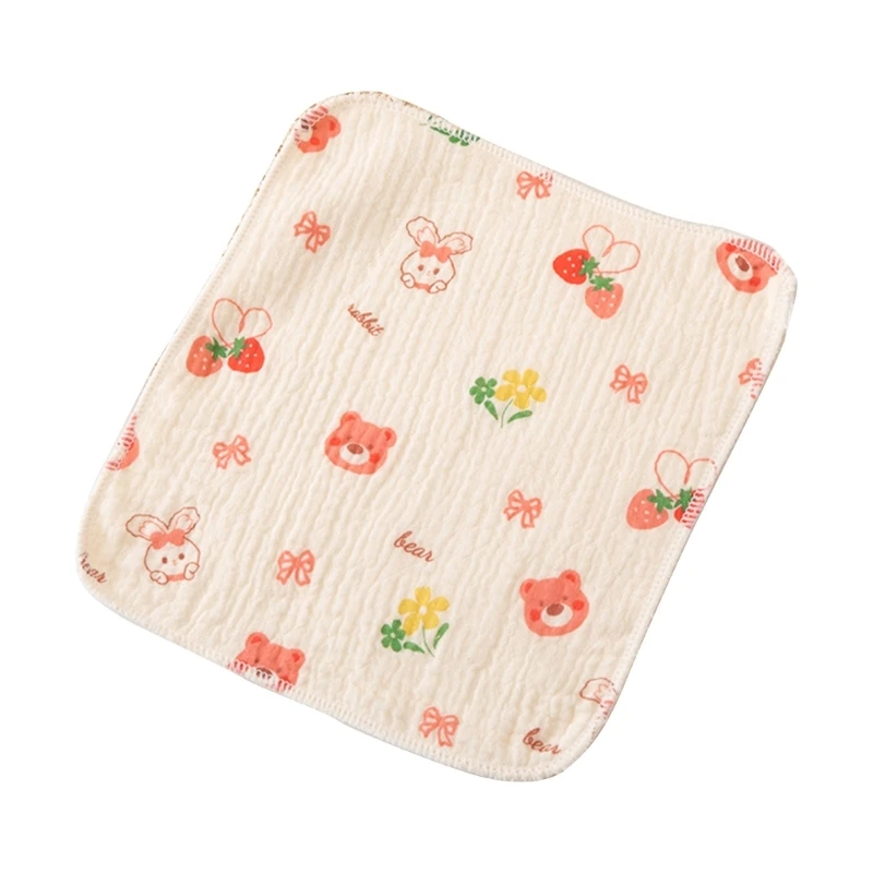 Multipurposed Baby Washcloth 6-layer Square Towel Newborns Face Towel Reusable Wash Cloths Shower Gift for Toddlers