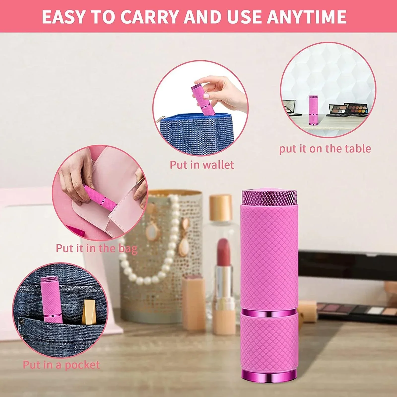 シリコーンヘッドポータブルネイルツールネイルコンパクト必需品 LED ネイル乾燥ランプミニ UV ランプポータブルデザイン耐久性のあるネイルサロン