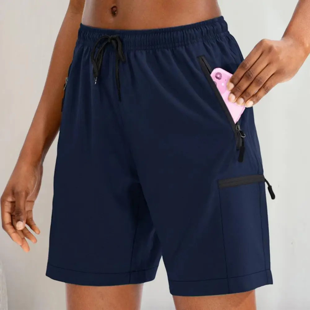 軽量女性ショーツ速乾性通気性女性スポーツショーツヨガジムワークアウト弾性ウエストアスレチックランニング