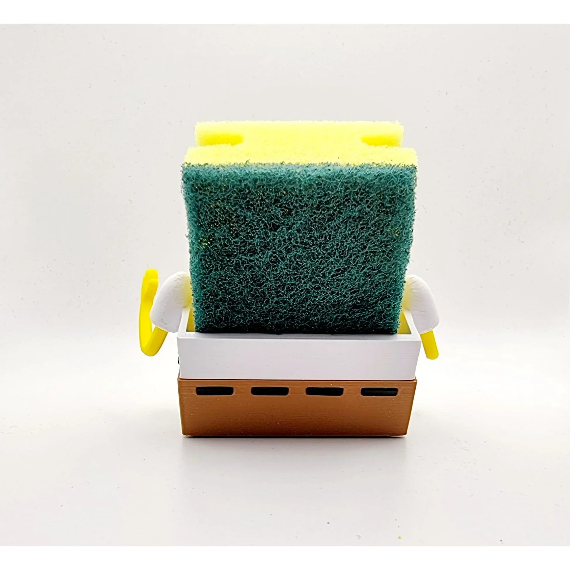Wall Mounted Kitchen Sink Organizer, Drainage Storage Rack for Sponge, Brush, Soap & Dishwashing Accessories view 2