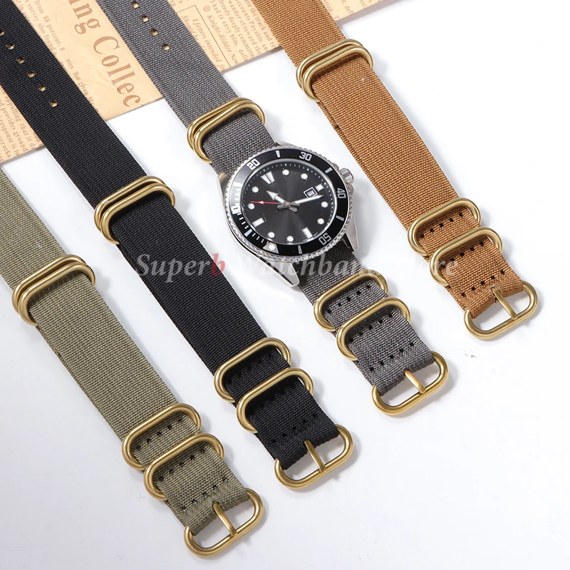 Нейлоновый ремешок для часов высокой плотности, мужские и женские ремни, тканые холщовые браслеты, спортивные браслеты, устойчивый прочный ремень, золотая пряжка