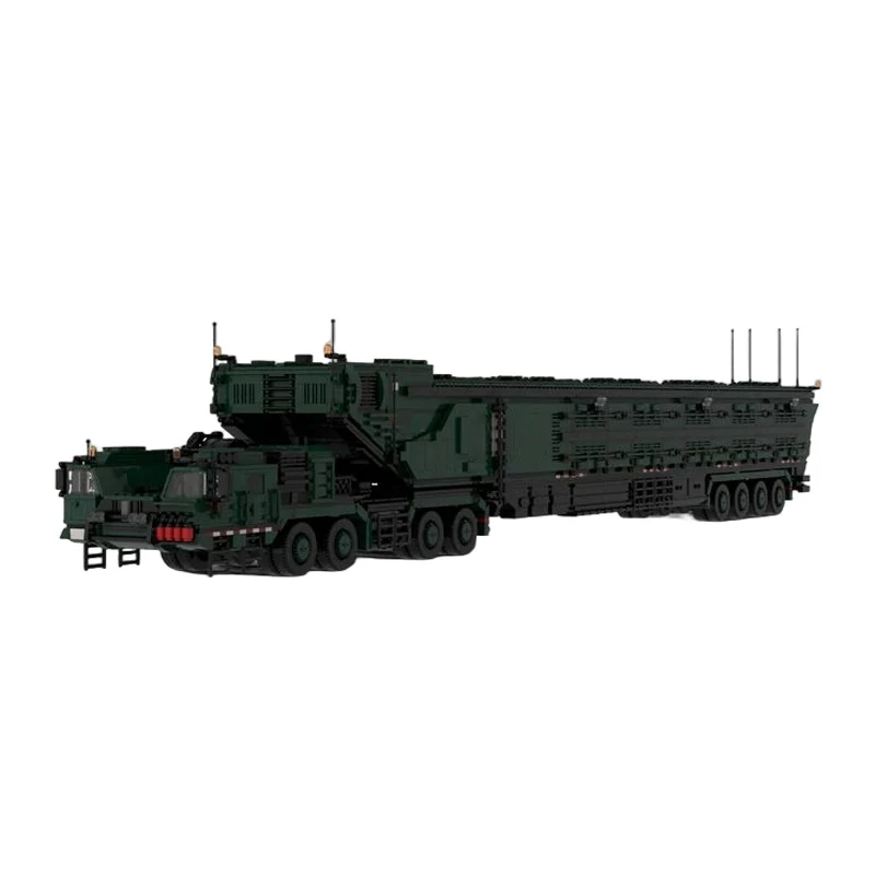 DF-61 Missile Launch Vehicle Model MOC Building Bricks War Equipment Style Modular Technology Gifts Holiday Assemble Toys Suit