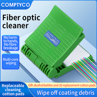 COMPTYCO A-07 Optical Fiber Core Wiping Cleaning Tool Fiber Optic Cleaner With Cleaner Cotton/Alcohol Storage Bottle (Empties)