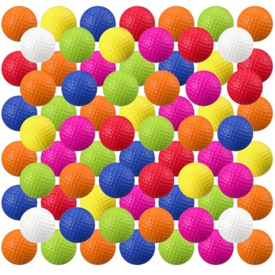 

80 Pcs Foam Golf Balls Practice Balls Realistic Feel and Flight Sport Training for Indoor or Outdoor Backyard Golf Training