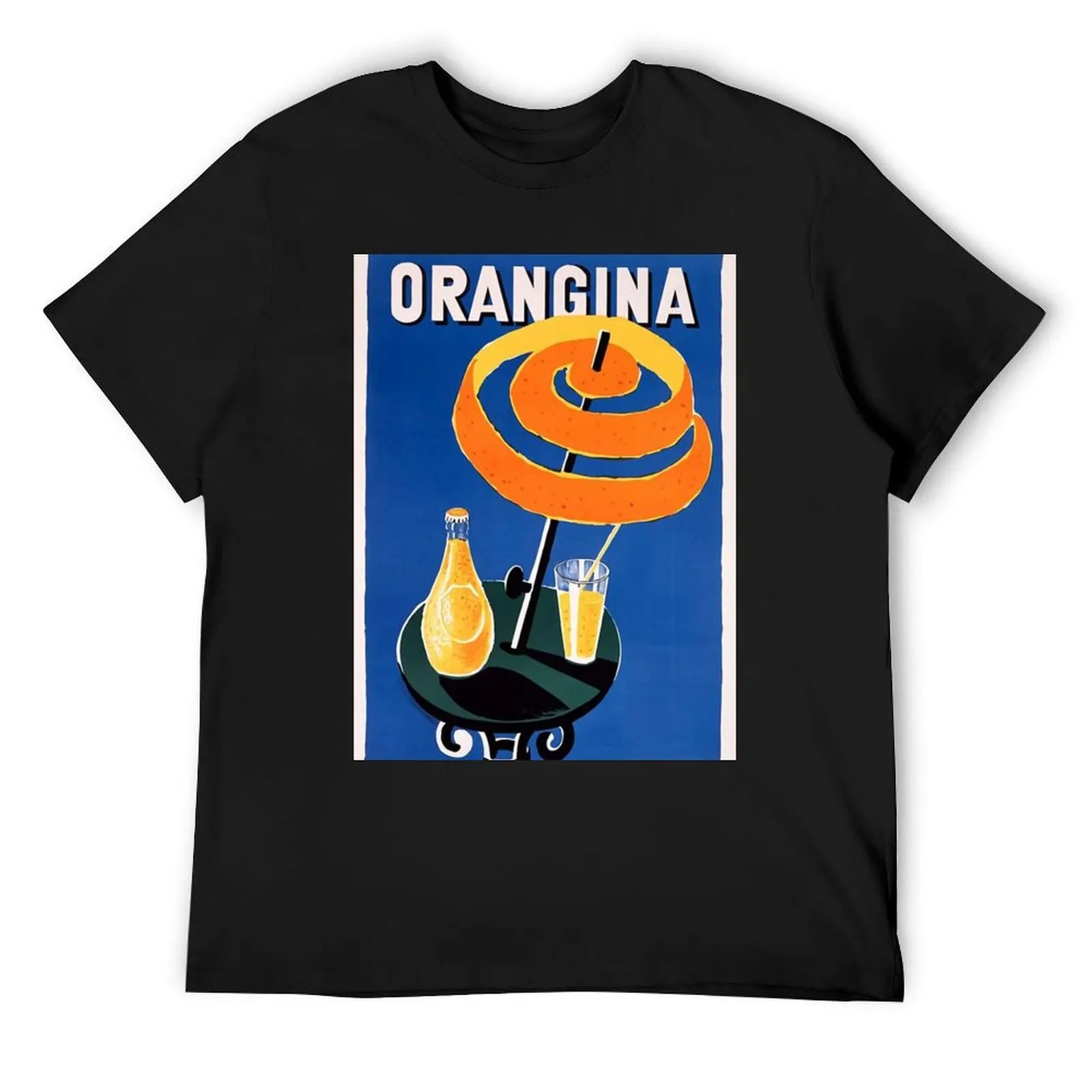 

Orangina Drink Poster T-Shirt T-shirts oversize fashion shirts plus sizes men clothing