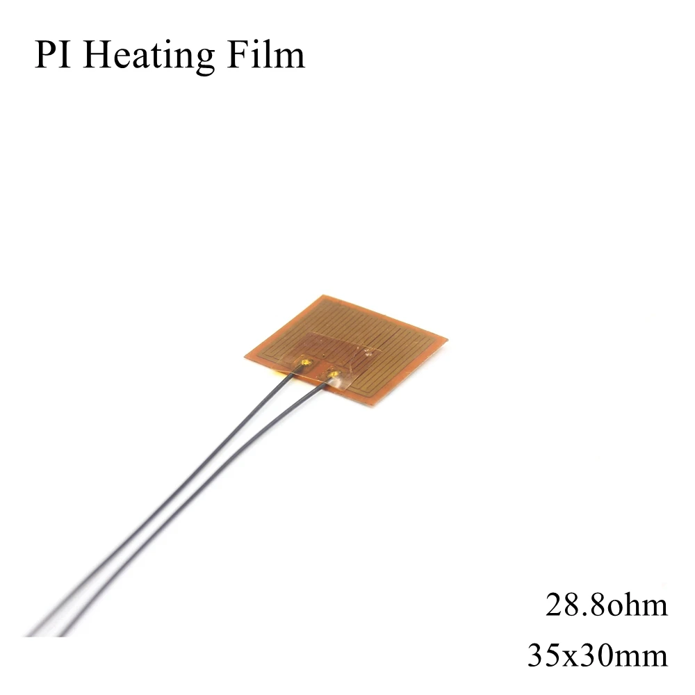 

35x30 мм 5 в 12 В 24 в 110 В 220 в PI нагревательная пленка Полиимид клейкая пластина нагревателя панель коврик топливная фольга масло