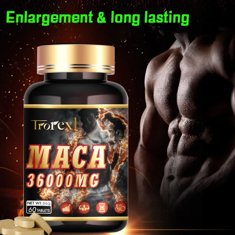 Organic Maca Pills Supports Reproductive Health Natural Energizer-36000MG