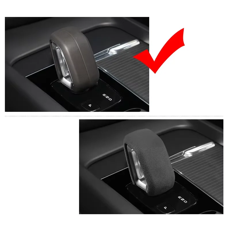 Für Volvo XC60 S90 XC90 S60 XC40 v60 v90 Schalthebelabdeckung, Schaltabdeckung, Mittelkonsolen-Schalthebelabdeckung 2018-2026 Innenausstattung – Detail 2