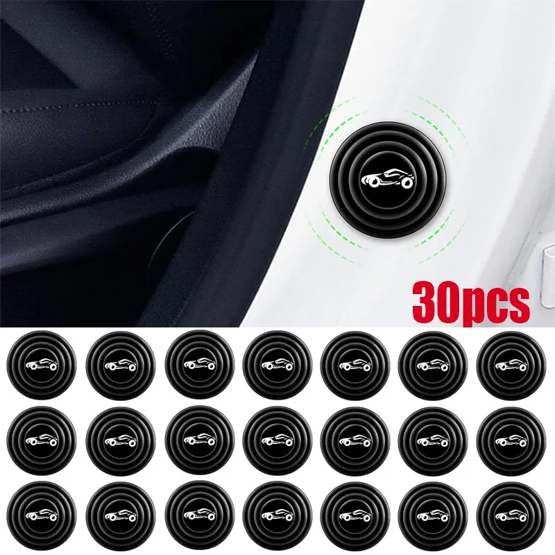 5/30PCS Car Door Shock Absorber Silicone Pads Universal Anti Shock Pad Car Door Protector Stickers Anti Collision Gasket Buffer