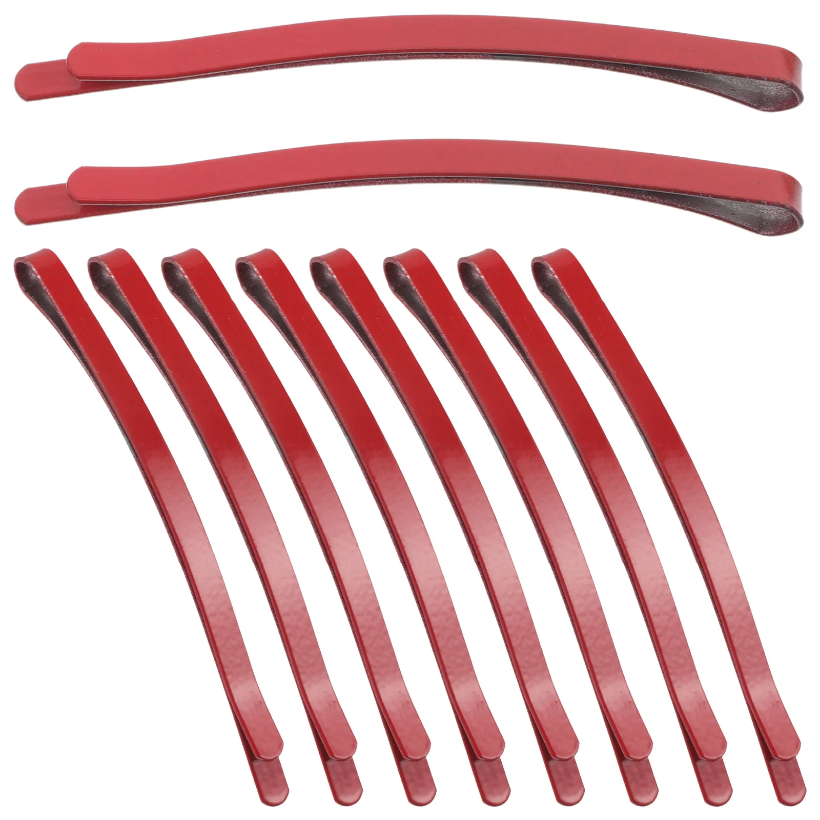 10 Uds. Pinza para el pelo de juego de rol, horquilla roja de dibujos animados, horquilla de Metal ligera y segura para fiesta de Cosplay, pasadores para el cabello de uso diario