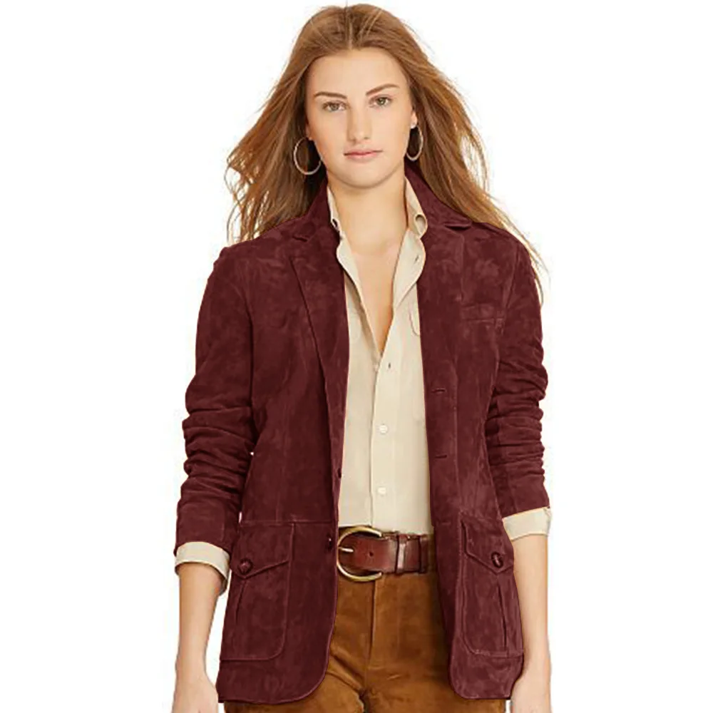 Women\'s Faux Suede Jacket Single Breasted Casual Comfortable Jacket 2024 Autumn and Winter Jacket Lady Jackets Women’s Coat Top