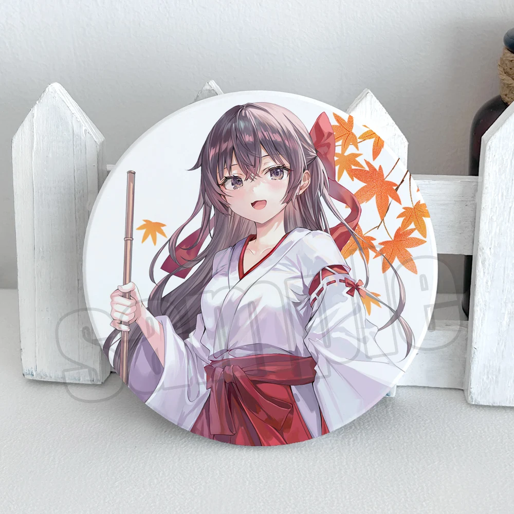 

Anime Alya Sometimes Hides Her Feelings in Russian Alisa Mikhailova Kujou Cosplay Ceramic Cup Cartoon Coaster Birthday Xmas Gift