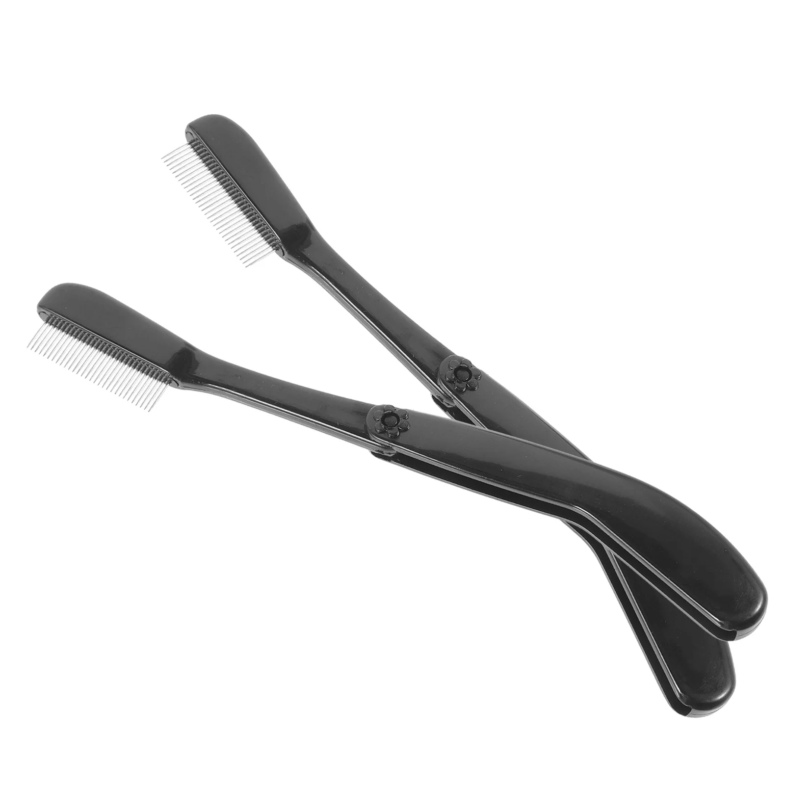 

2Pcs Eyelash Comb Metal Reusable Eyelash Separator Professional Portable Lash Tools Makeup Eyebrow Brush for Daily Travel Use