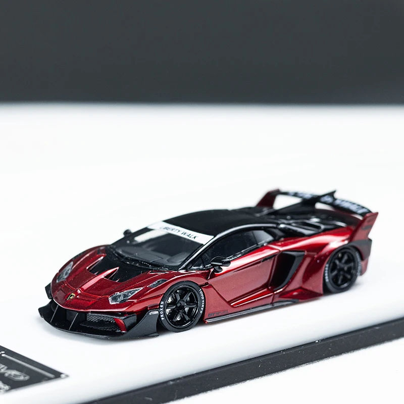 1:64 LP700 GT EVO modelo de carro de resina modificada de corpo largo eixo de compressão de liga modelo de carro de simulação em miniatura ornamentos para adultos,