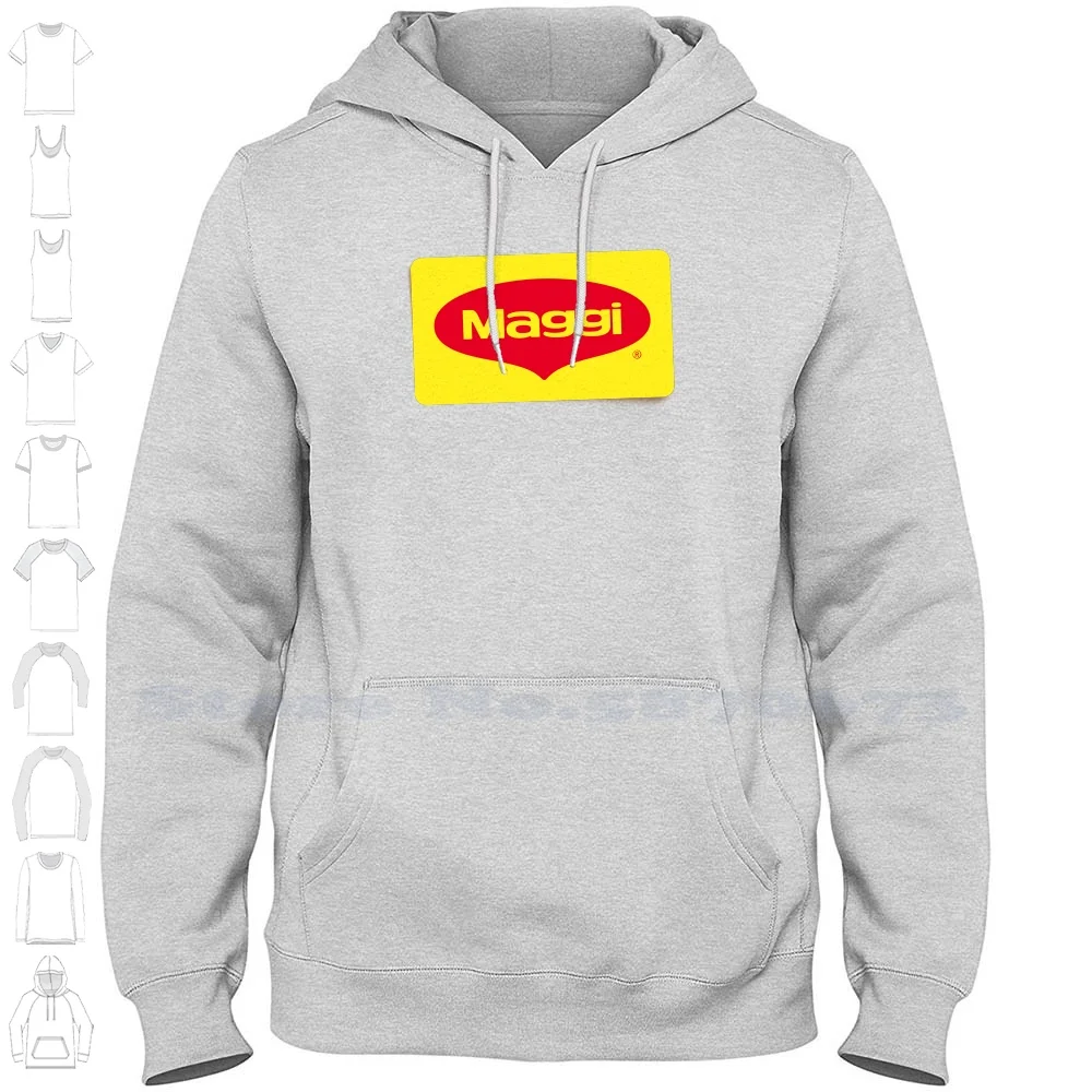 Maggi Logo Casual Clothing Sweatshirt 100% Cotton Graphic Hoodie