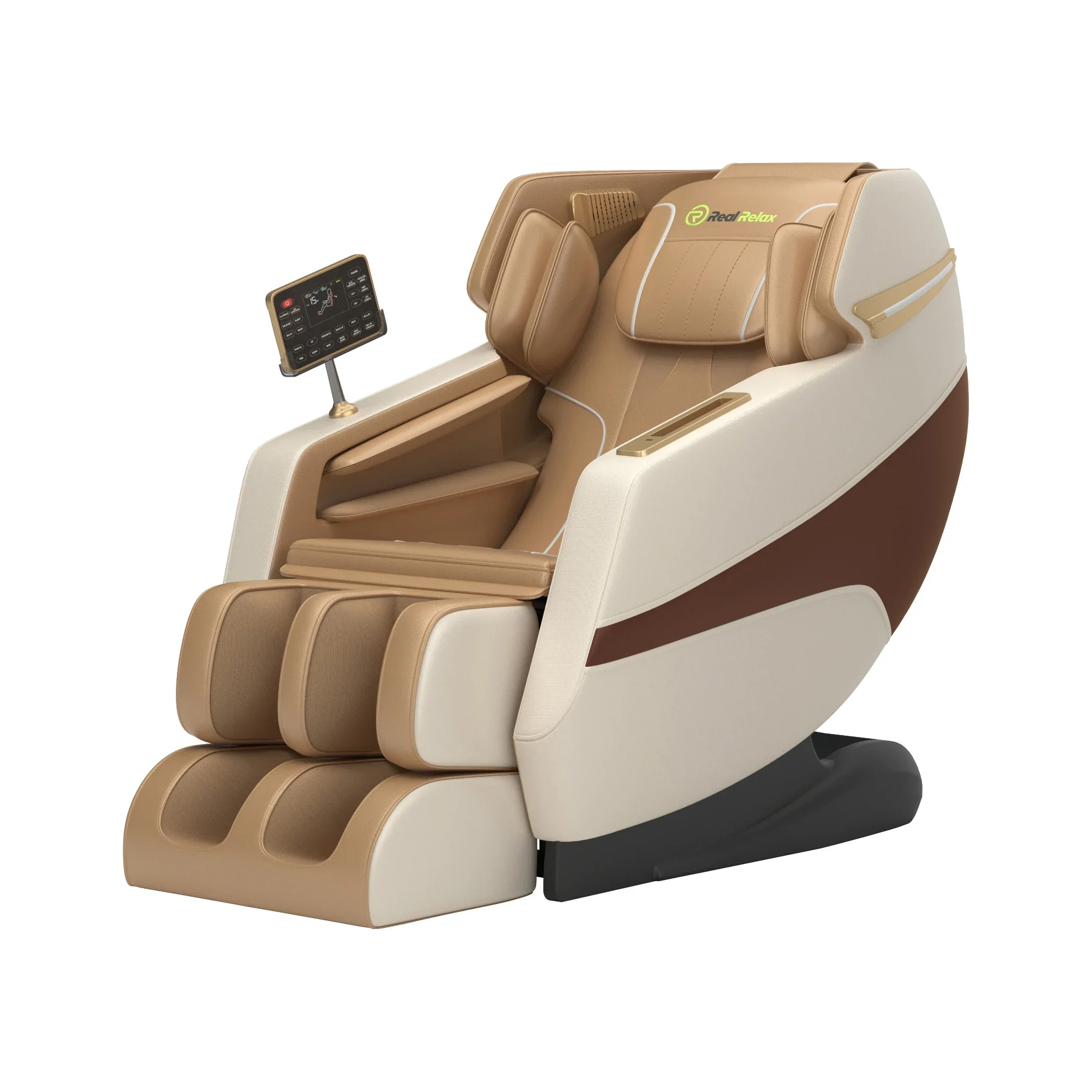 F12 Modern Faux Leather Power Reclining Heated Massage Chair with Musical Function Full Body for Living Room Sofa Zero Gravity