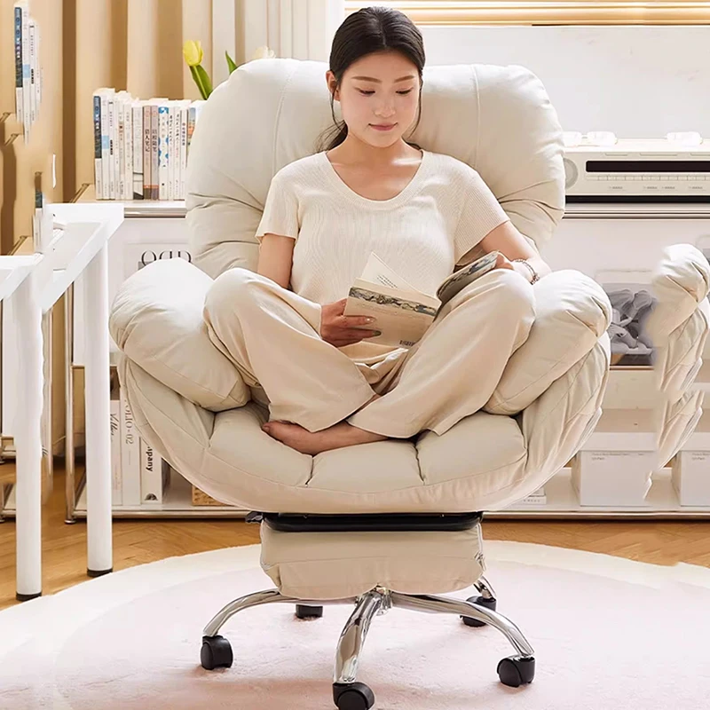 Silla de Oficina giratoria, asiento de juego ergonómico y moderno, reclinable, cómoda, ejecutiva, muebles de moda