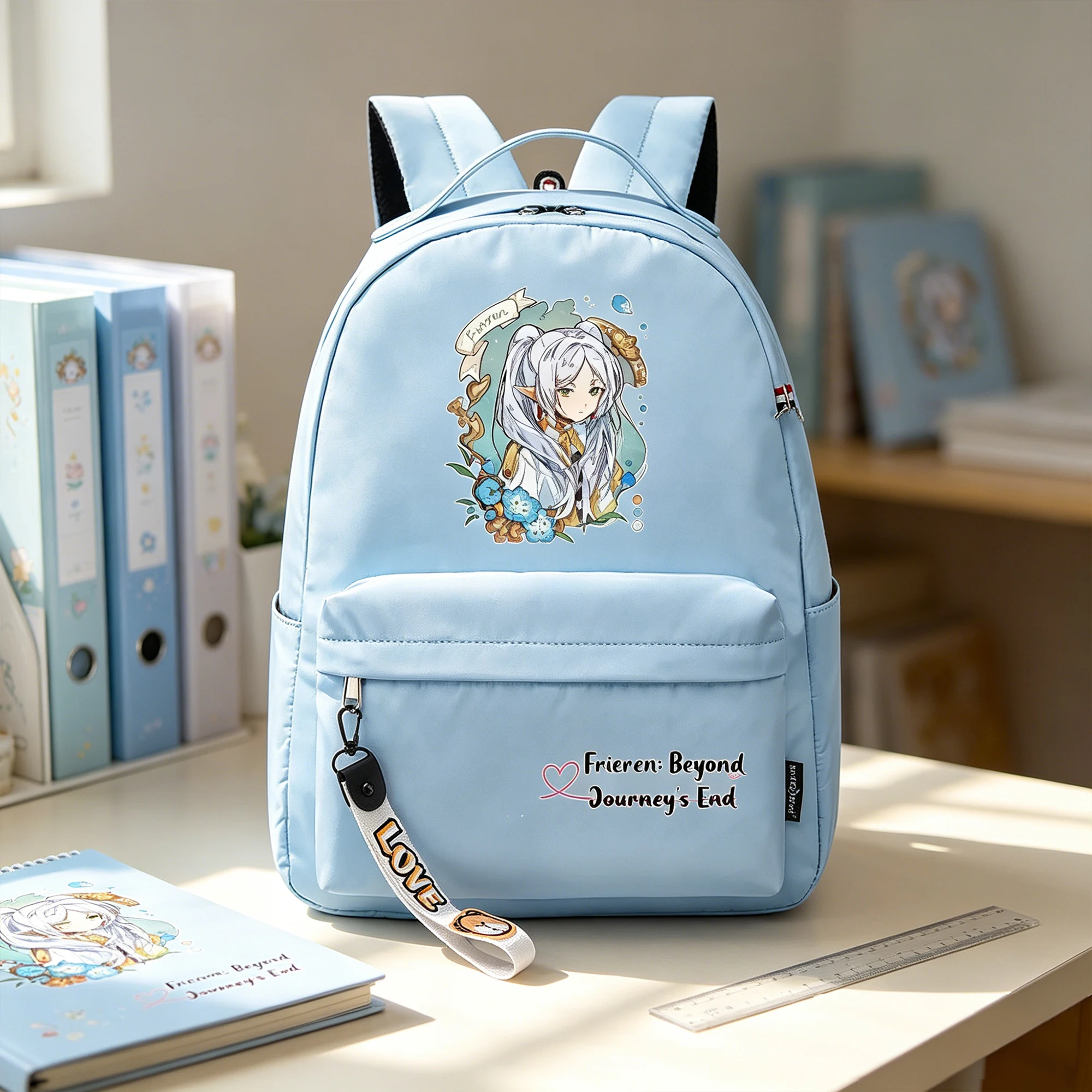 

Anime Frieren: Beyond Journey's End Students Bookbag Girls School Bags Travel Backpack Cartoon Laptop Bagpack Small Cute Daypack