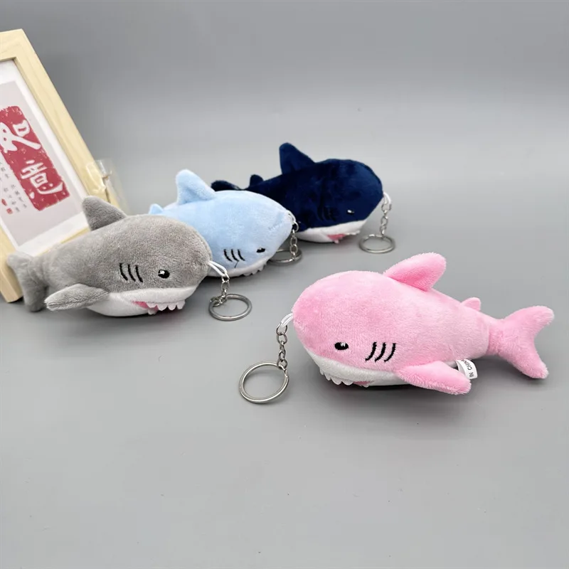 

Plush Toy Simulation Oceanarium Shark Keyring Cute Whale Plush Stuffed Toy Backpack Charm Keyring Birthday Xmas Gift