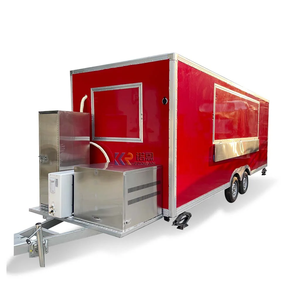 2023 Vending Snack Food Cart Mobile Breakfast Snack Food Truck Trailer Food Truck with Full Kitchen Equipment