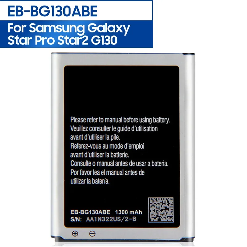 

Replacement Phone Battery EB-BG130ABE For Samsung Galaxy Star 2 Star Pro Star2 G130 NFC 1300mAh